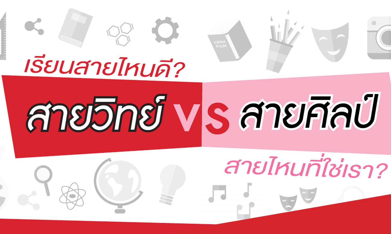 ม.ปลาย มีสายการเรียนอะไรบ้างเเล้วเเต่ละสายเรียนอะไรกัน