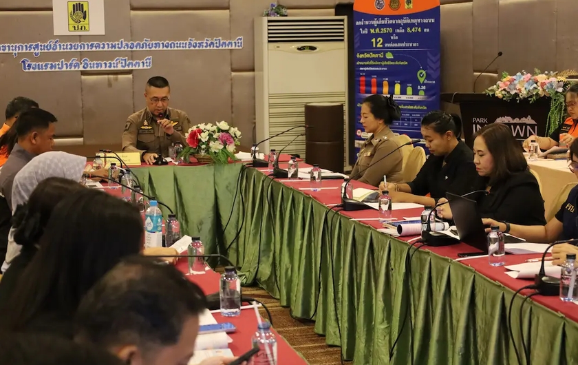 ปัตตานีประชุมคณะกรรมการและคณะทำงานศูนย์อำนวยความปลอดภัยทางถนน เพื่อลดอุบัติเหตุและสร้างความปลอดภัยสูงสุดแก่ผู้ใช้รถใช้ถนน